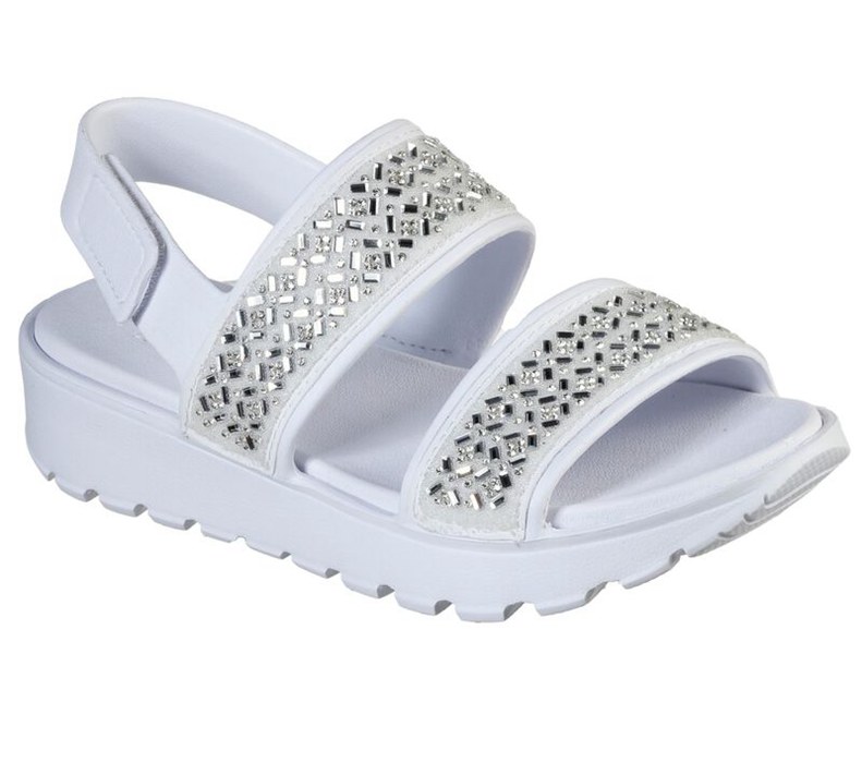 Skechers Cali Gear: Footsteps - Glam Party - Womens Sandals White [AU-WU8013]